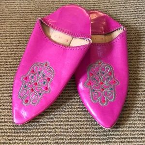 NWOT Moroccan Babouche Slippers